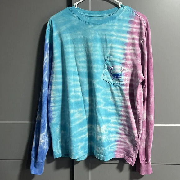 Chubbies Mens Sky's Out Thighs Out Long Sleeve Tie Dye Shirt Size Medium - Picture 1 of 6